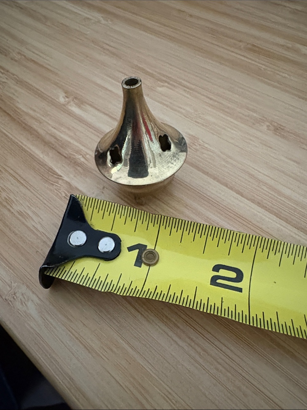 Mini Brass Incense Burner Set - Gold Home Accent - Picture 2 of 7